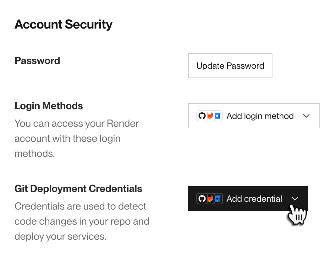 Connecting your Git provider